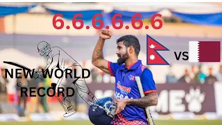 Dipendra singh Airee Another world record 6 sixes in single over.#dipendrasinghairee #t20asiacup