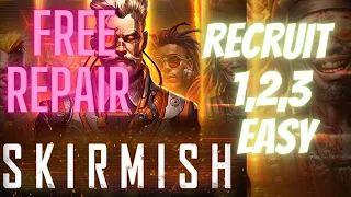 war commander skirmish recruit 1,2,3 free repair easy fast rubi on