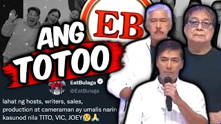 Ang KATOTOHANAN Tungkol sa Nangyari sa EAT BULAGA : Ito na ba ang WAKAS?