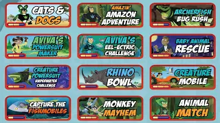 Wild Kratts Games: Amazon Adventure, Baby Animal Rescue, Creature Powersuit, Cats and Dogs, Disc