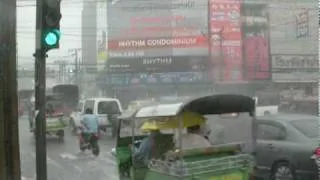 Huge Rain Storm During Bangkok's Dry Season