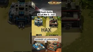HAMMER vs ARMADILO - Death battle - Art of war 3 #shorts