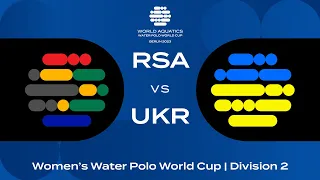 LIVE | South Africa vs Ukraine  | Women's Water Polo World Cup 2023 | Berlin