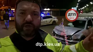 Видео с места ДТП с пострадавшими в Киеве у соломенского рынка: улица головка волгоградская