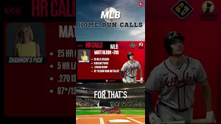 🚨 MLB HOME RUN CALL 🚨 Matt Olson for a DINGER 🛎️💥 Mon 6/26 💰