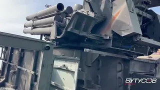 the abandoned Russian Pantsir anti-aircraft missile system and burned the rest