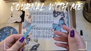 Journal With Me | Teal Vintage Journal | Vintage Journaling | ASMR #journal #asmr #journaling