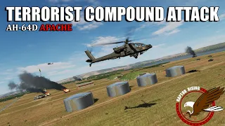 Hey terrorists! Terrorize THIS! DCS AH-64D Apache - Taliban Compound Attack | 4K VR 60 FPS