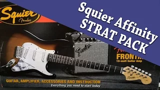 Squier Affinity Strat Pack unboxing with Cranbourne Music