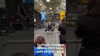 Scotlands strongest woman 2022 frame hold for time #shorts #strongwomen