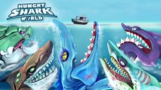 ALL "!!" LARGE SHARKS!!! - Hungry Shark World | Ep 55 HD