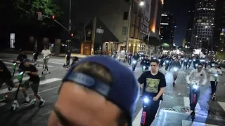 Insane Scooter Takeover In LA | Cops Bring A Helicopter