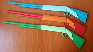 How to make PAPER GUN / Origami gun / Paper craft / DIY