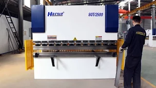 HARSLE Press brake, 80T2500 NC bending machine with E21 and inverter, 4mm sharp punch