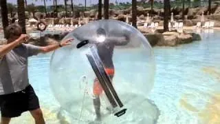 walks on water giant ballon at Reef Oasis Beach Resort, Sharm, Egypt