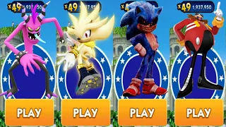 Sonic Dash - Super Silver vs Sonic.EXE vs All Bosses Zazz Eggman All Characters Unlocked Update