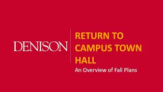 Fall 2020 Town Hall: Returning Parents and Students (Session 1)
