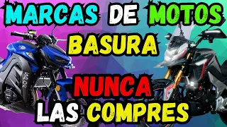 Marcas de MOTOS BASURA Que NUNCA debes COMPRAR