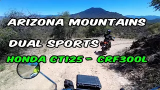 Dual Sport Mountain Ride Nogales Arizona Mexico Border Wall #Honda #CRF300L #CT125 #Trail125