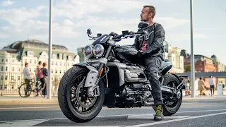 Triumph Rocket 3 R - круизер с САМЫМ БОЛЬШИМ мотором и альтернатива Ducati Diavel #ТУРБОобзор