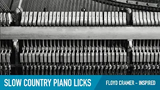 Slow Country Piano One-Take - Floyd Cramer Style Licks  (What song do you hear?)