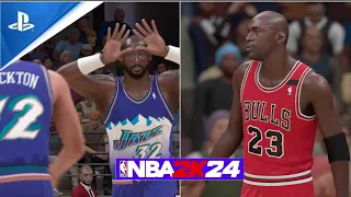 NBA 2K24 Next-Gen Gameplay 1998 Finals Utah Jazz @ Chicago Bulls! Michael Jordan (PS5)