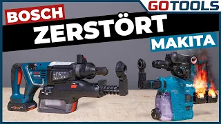 Does Bosch beat Makita? The hammer drill duel! Bosch VS Makita | Incl. subtitles