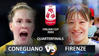 Quarter Finals: Conegliano vs Firenze | Italian Volleyball LVF SerieA1 Coppa Italia 2024