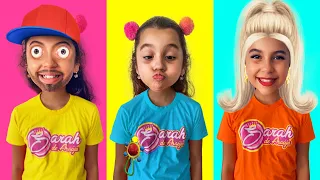 Sarah in double dose children's play | Funny Story for Kids - Sarah de Araújo