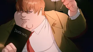 Peter got the death note and celebrated by singing the opening song