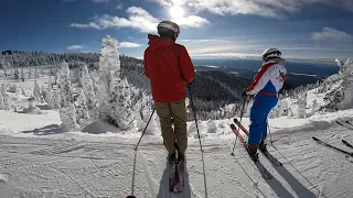 RISK IT for the Biscuit?! Whitefish Montana | The Oz Life #skiing #snow #newbie #raw #travel