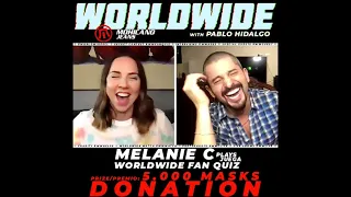 MELANIE C plays WORLDWIDE FAN QUIZ / PRIZE: 5.000 MASKS DONATION