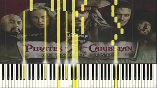 Pirates of the Caribbean - At World'S End - midi  ( Piano version tutorial Synthesia )
