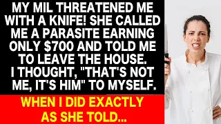 MIL's knife threat over $700! Hubby's paycheck twist leaves me shocked & laughing!