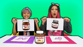 QUEM FIZER O MELHOR DESENHO, COME! ( com Maloucos ) | Mayumi