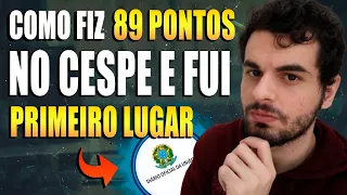 Como Fiz 89 Pontos No CESPE e Fui o 1º Colocado No Concurso Público