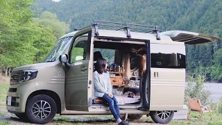 [car camp] Introducing my N-VAN.[light car]