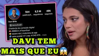 Alane pensou ter mais seguidor que Davi