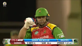 Big Game Azam Khan Scores ANOTHER Playoff Half Century! | CPL 2023