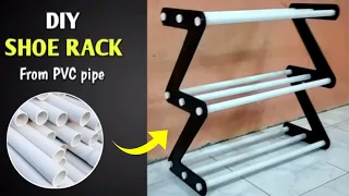 cara membuat rak sepatu unik dari paralon | make your own shoe rack from PVC pipe @umarchannel1982