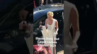 Sharon Stone Red Carpet Cannes Filmfest 2021