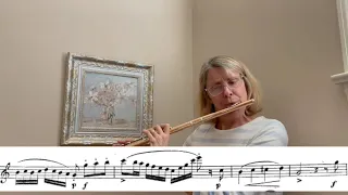 Flute Etude Op. 110, #1 in C major from 24 Etudes Melodiques by Caspar Kummer