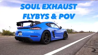 718 GT4RS w/ SOUL Exhaust System (INSANE FLYBYS & POV DRIVING)