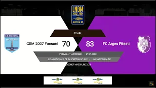 LNBM Getica 95 2023-2024: CSM 2007 Focșani - FC Argeș