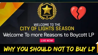 Asphalt 9 CITY OF LIGHTS SEASON | LEGEND PASS ALL TIERS BOYCOTT LP LEGEND PASS