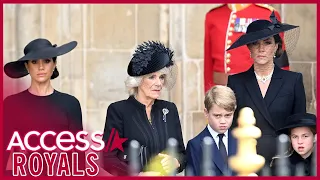 Kate Middleton & Meghan Markle Leave Queen Elizabeth's Funeral Together w/ Queen Consort Camilla