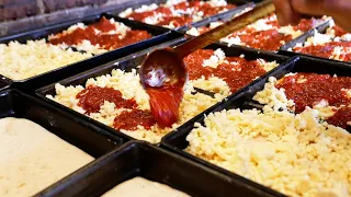 American Food - DETROIT STYLE PEPPERONI PIZZA Lions & Tigers & Squares NYC