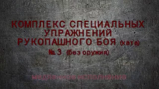 3 комплекс специальных упражнений рукопашного боя.