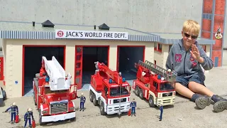 BRUDER FIRE TRUCKS 👮 🚓 🚒 Feuerwehrmann Jack Jack