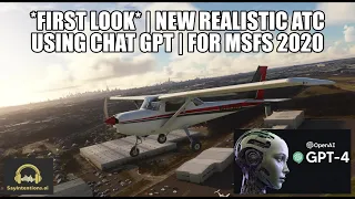 *MUST SEE* - New Amazing  Realistic AI ATC for MSFS | Using Chat GPT